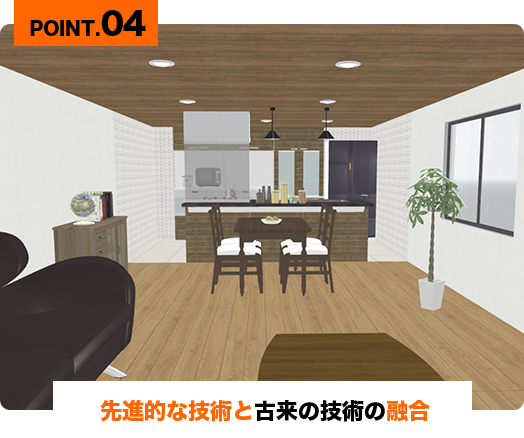 POINT.04 先進的な技術と古来の技術の融合