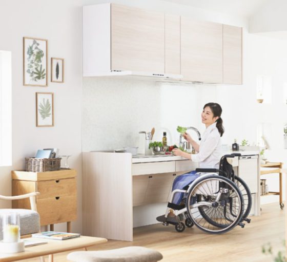 座ったままでもお料理できちゃうキッチン