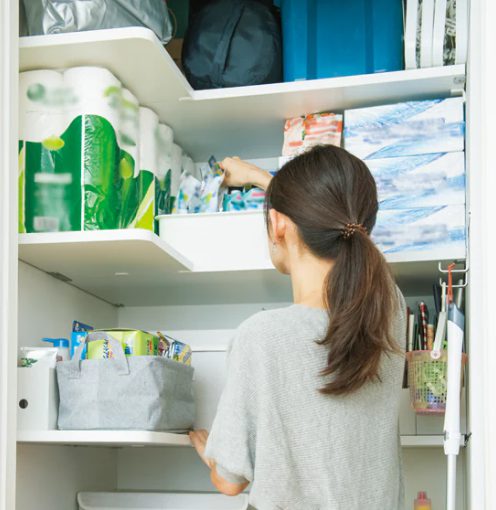 ~あふれがちな日用品もキレイにストック~